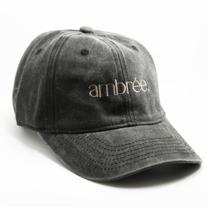 Casquette ambrée – Noir charbon